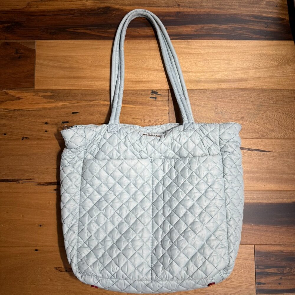 Mz Wallace Large Metro Quatro tote in Silver Blue